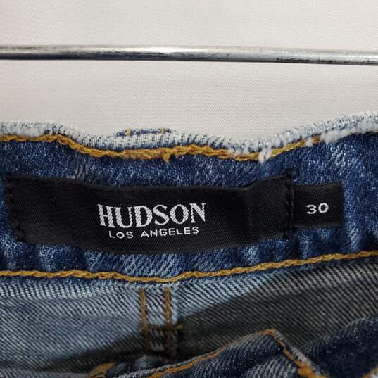 Hudson Blue Cotton Holly High Rise Straight Jeans WM Size 30 NWT image number 3
