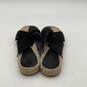 Womens Carlita Black Beige Suede Open Toe Slip-On Espadrille Sandals Size 7 image number 4