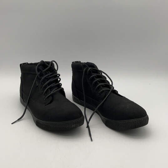 Mens Black Round Toe Lace Up Casual Ankle Chukka Boots Size 13 image number 3