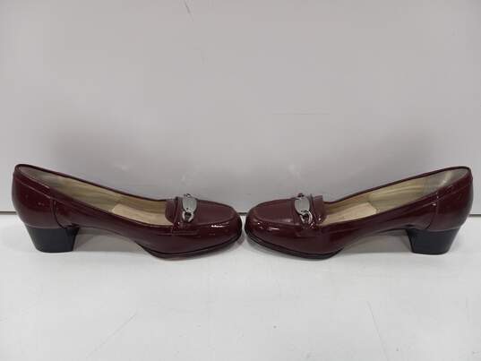 Michael Kors Women's Red Heeled Loafers Size 6 image number 4