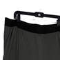 Womens Green Black Elastic Waist Wide Leg Pull-On Ankle Pants Size XL image number 3