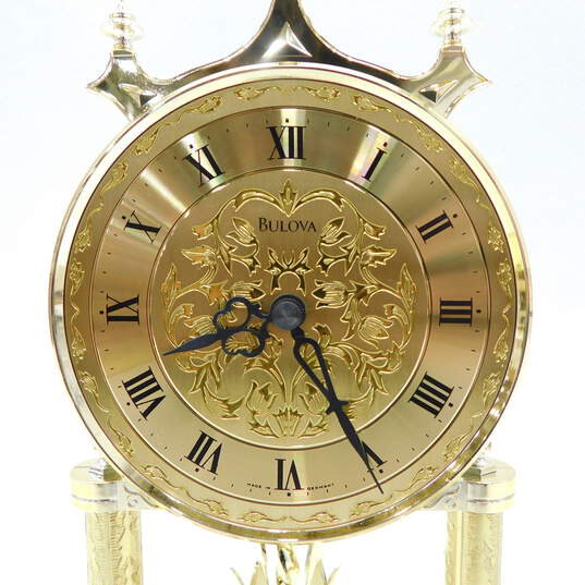 Vintage Bulova Glass Dome Mantel Clock image number 2