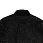 NWT Womens Black Sequins Long Sleeve Full-Zip Bomber Jacket Size S image number 1
