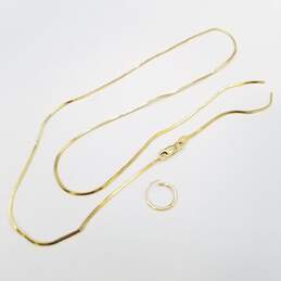 14K Gold Chain Necklace Scrap 19 1/2 3.5g