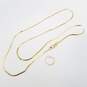 14K Gold Chain Necklace Scrap 19 1/2 3.5g image number 1