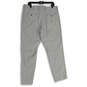 NWT Mens Gray White Striped Slash Pocket Straight Leg Dress Pants Size W36 L30 image number 2