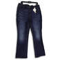 NWT Womens Blue Denim Medium Wash Barely Bootcut Jeans Size 2.5R image number 1