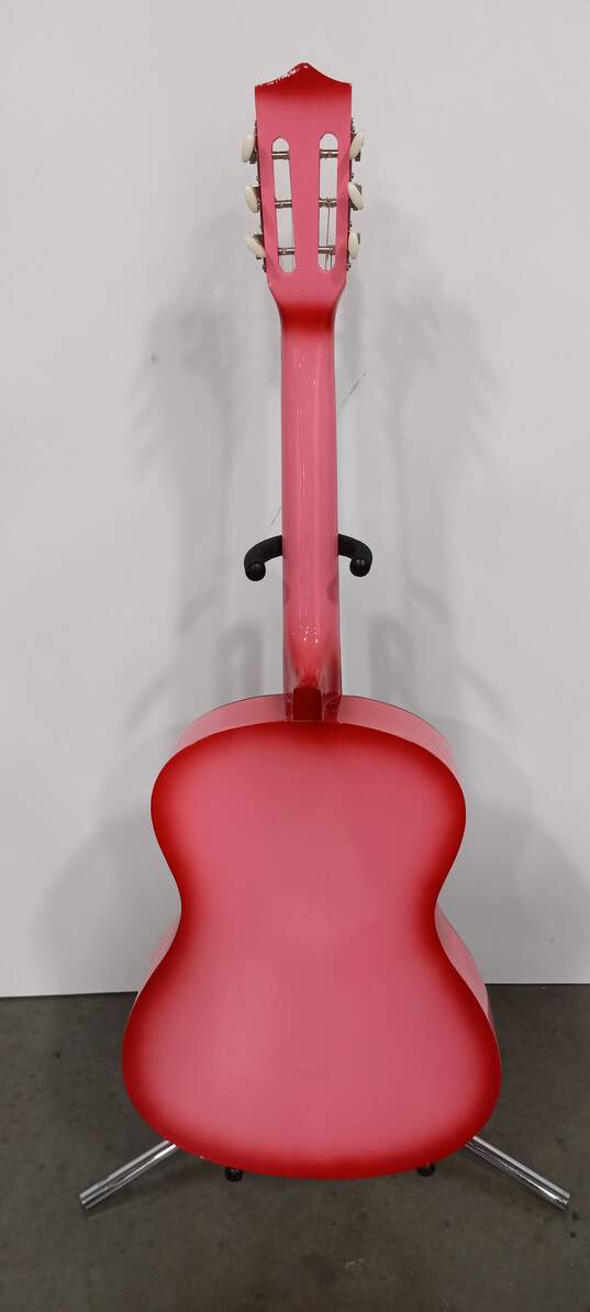 Zeny Pink 6 String Acoustic Guitar image number 2