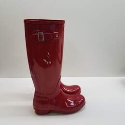 Hunter Original Tall Rubber Rain Boot Red 6