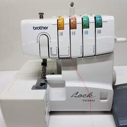 Brother Lock 1034D Sewing Machine - Untested alternative image