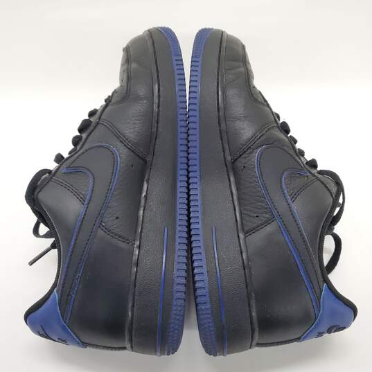 Nike Air Force AF1  Low 'Black Old Royal' Athletic Shoes Size 7.5 image number 4