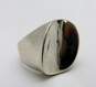 Artisan Sterling Silver Abstract Criss Cross Ripple Wide Band Rings 26.8g image number 4