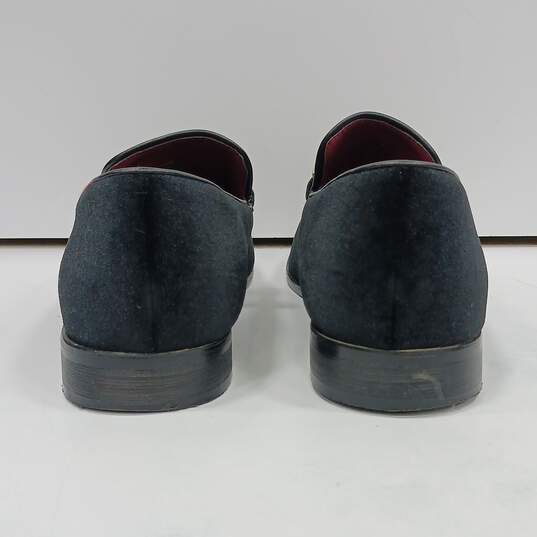 Enzo 'Romeo' Black Velvet Dress Shoes Men's Size 12 image number 4
