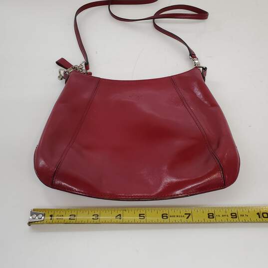 Monsac Red Leather Crossbody Purse image number 5