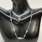 Designer Kendra Scott Silver-Tone Crystal Cut Stone Link Chain Necklace image number 1