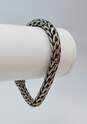 Artisan 925 Chunky Foxtail Chain Bali Style Toggle Bracelet 34.2g image number 1