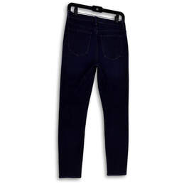 Womens Blue Denim Dark Wash Stretch Pockets Skinny leg Jeans Size 29 alternative image
