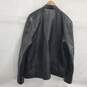 Guess Black Faux Leather Full Zip Coat Men's Size L image number 2