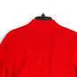 Womens Red Casual Long Sleeve Welt Pocket Button Front Jacket Size Large image number 4