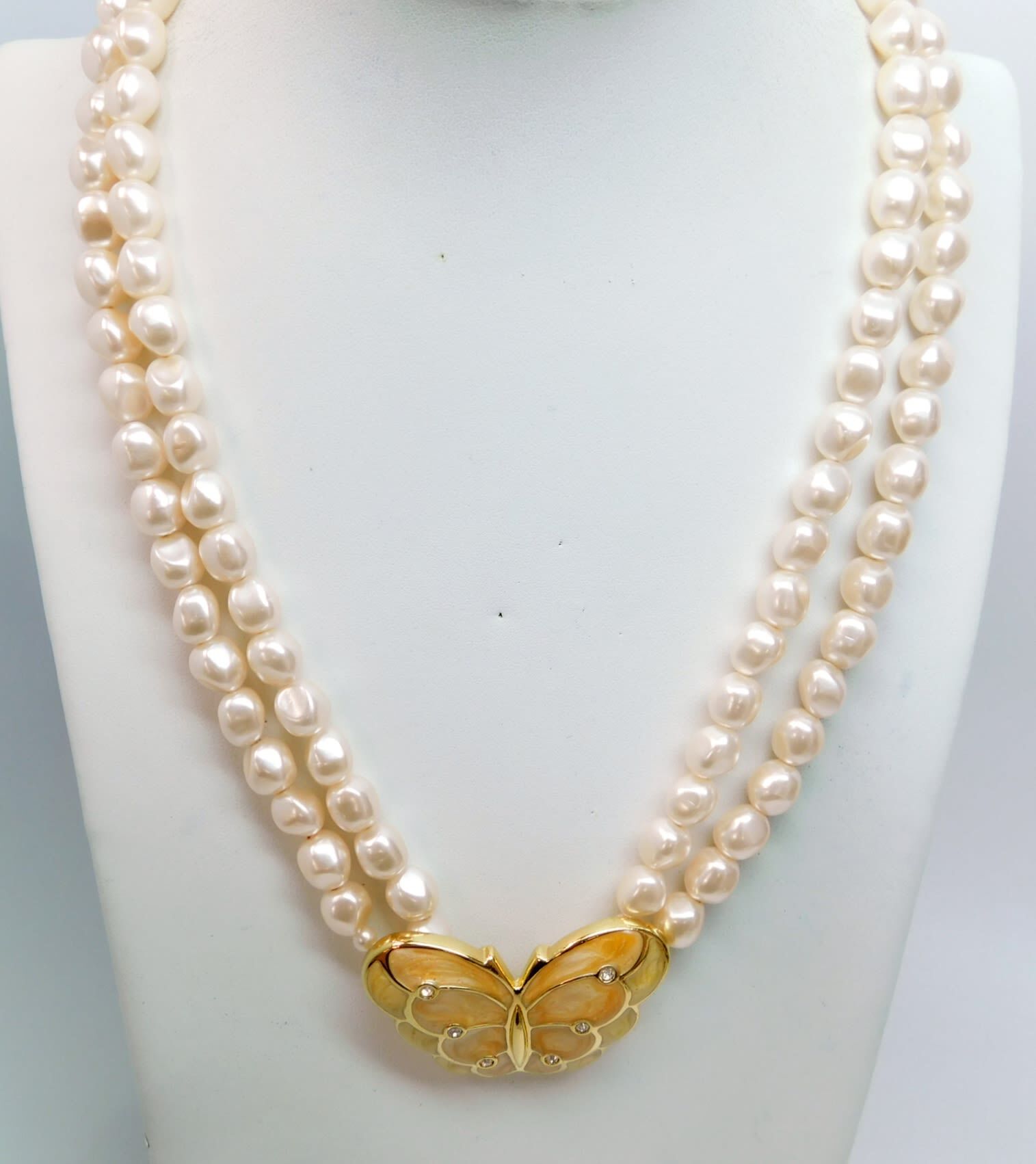 K.J.L. for Avon Perfect Pansy Collection Faux Pearl Necklace - The Jewelry  Stylist