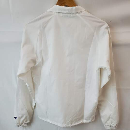 Champion Men's Coach Jacket White in X-Small image number 4