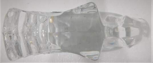VTG Baccarat France Crystal Clear Glass Winged Griffin Lion Animal Figurine image number 4