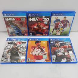 Bundle of 6 Assorted Sony PlayStation 4 PS4 Video Games