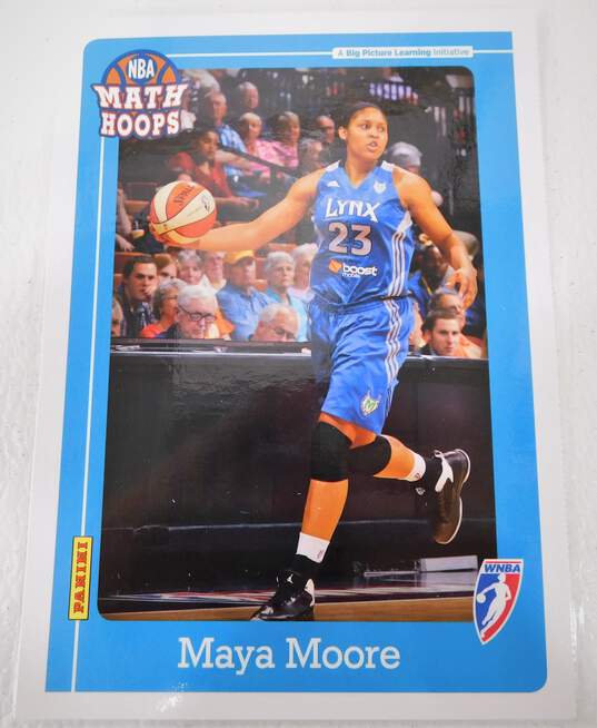 2012 Maya Moore Panini Math Hoops 5x7 Basketball Card Minnesota Lynx image number 1