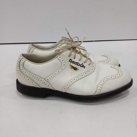Reebok Women's White Leather Golf Shoes Size 7 image number 1