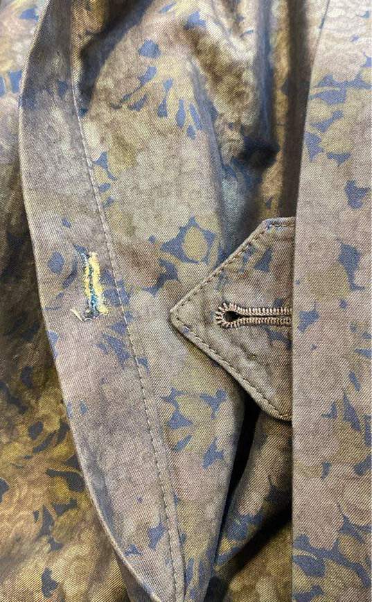 Vintage Burberry Women Floral Trench Coat Size 12 image number 7