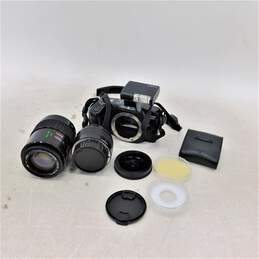 MINOLTA Maxxum 3000i W/ Maxxum D 314i Flash & Zoom Macro AF70-210mm Lens In Carrying Case