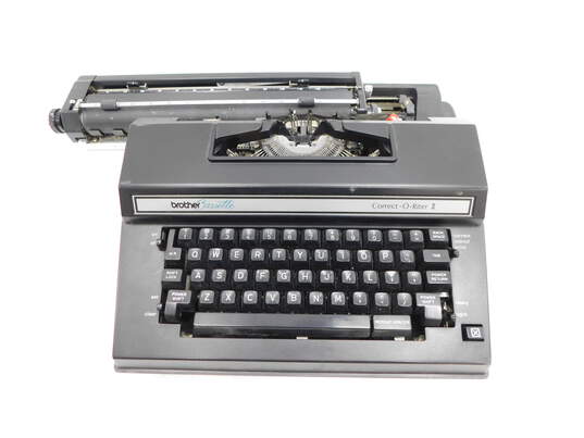 Vintage Brother Cassette Correct-O-Riter 2 Black Electric Typewriter No Power Cord image number 1