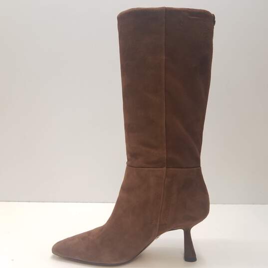 Sam Edelman Samira Brown Suede Heeled Boots Women's Size 8M image number 6