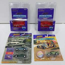 Lot of 4 Assorted Playing Mantis Johnny Lightning Limited Edition Diecast Cars