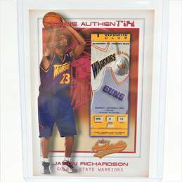 2001-02 Jason Richardson Fleer Authentix Rookie /1250 Golden St Warriors