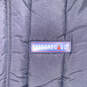 Womens Blue Frock Liner Long Sleeve Front Pocket Long Puffer Coat Size S image number 4
