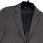 Mens Gray Heather Notch Lapel Single Breasted Two Button Blazer Size 38R image number 3