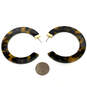 Designer Kate Spade Gold-Tone Tortoise Hoop Earrings With Dust Bag image number 3