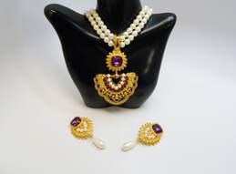 Vintage J Haveri For Avon Elizabeth Taylor Imperial Elegance Jewelry Set 122.5g