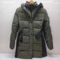Calvin Klein Olive Down Puffer Long Coat Jacket Sz XS image number 1