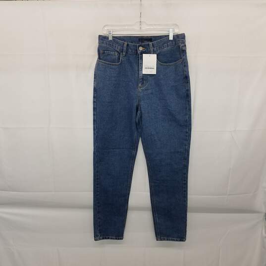 Oak + Fort Blue Cotton High Rise Tapered Jeans WM Size 31 NWT image number 1