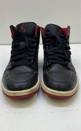 Nike Air Jordan 1 Retro Mid Black, Red, White Sneakers 554724-028 Size 9.5 alternative image