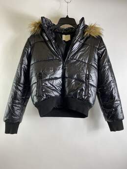 Niki Minaj Women Black Puffer Jacket M