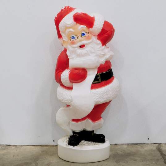 VTG Union Products Santa Claus w/ List 42in. Lighted Christmas Blow Mold image number 1