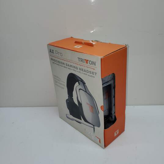 Untested Triton AX Pro 3D Directional Gaming Headset Dolby Digital 5.1 Tech for Xbox 360 PS3 PC and Hi-Fi Audio IOB P/R image number 1