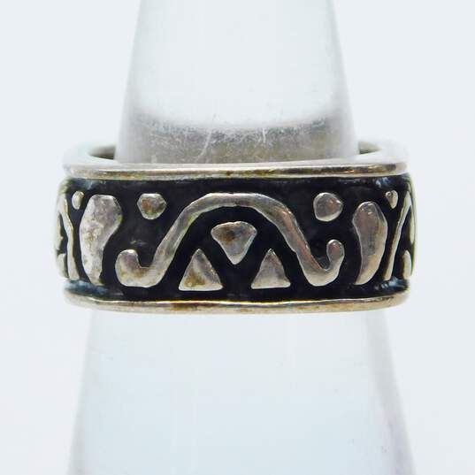 Silpada Sterling Silver Filigree Rounded Square Band Ring 11.7g image number 1