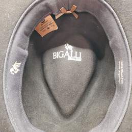 Bigalli Brown Wool Felt Water Repellent Fedora Hat Size Medium alternative image