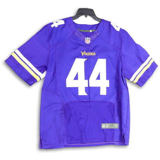 Mens Purple White Minnesota Vikings Matt Asiata #44 Football Jersey Size 48 image number 3