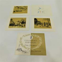 Collector's Portfolio of Gold-Etch Prints by Lionel Barrymore -Includes 4 Prints