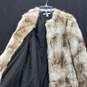Zara Trafaluc Women's Cream/Brown Faux Fur Jacket Size S image number 3